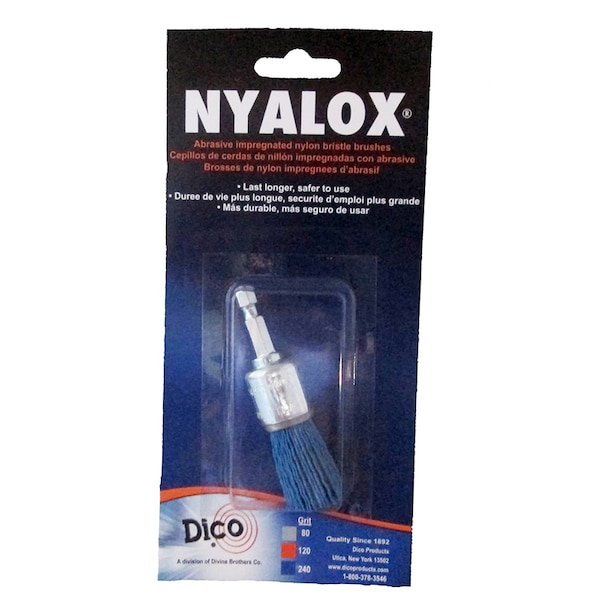 Dico Dico Nyalox 3/4 in. Fine Crimped Mandrel Mounted Cup End Brush Nylon 4500 rpm 1 pc 541-787-3/4 - main